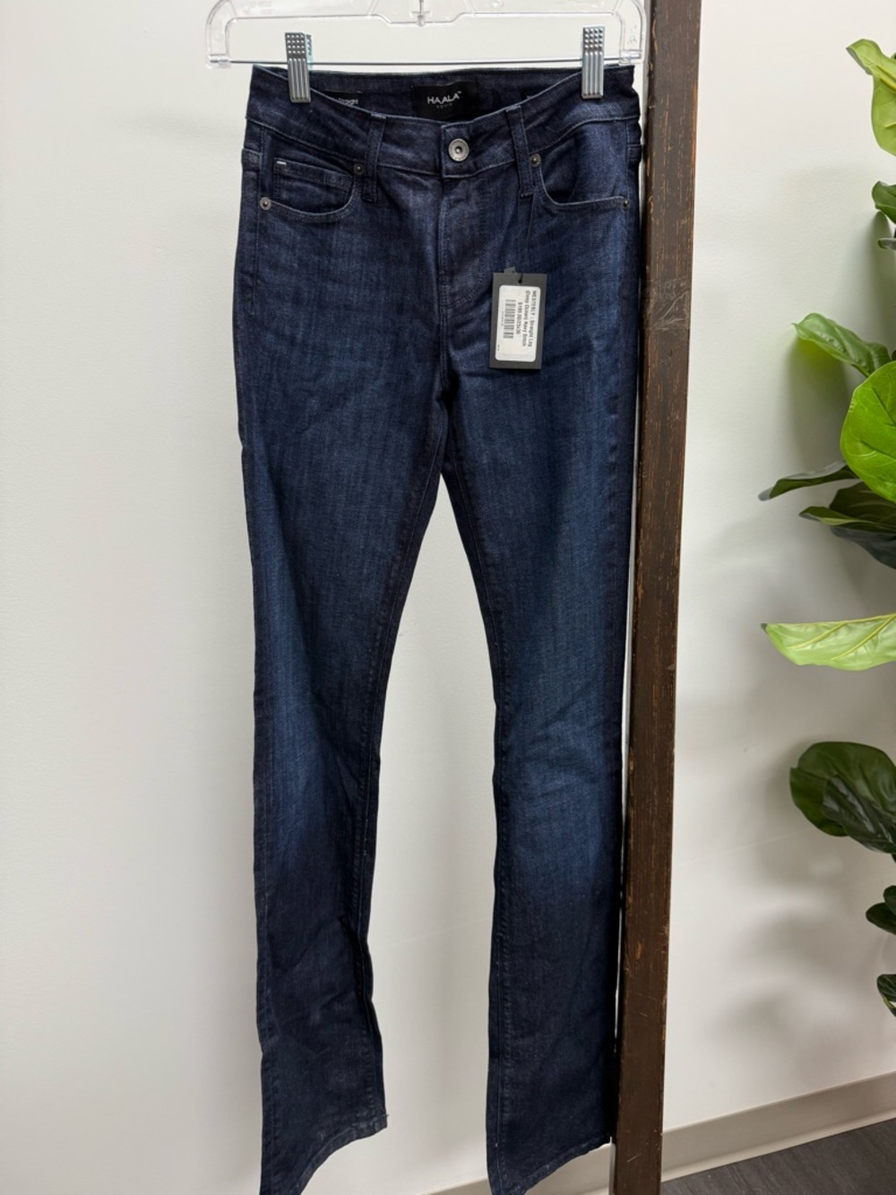 HAALA Women's Dark Indigo Skinny Jeans - Stretch Slim Fit